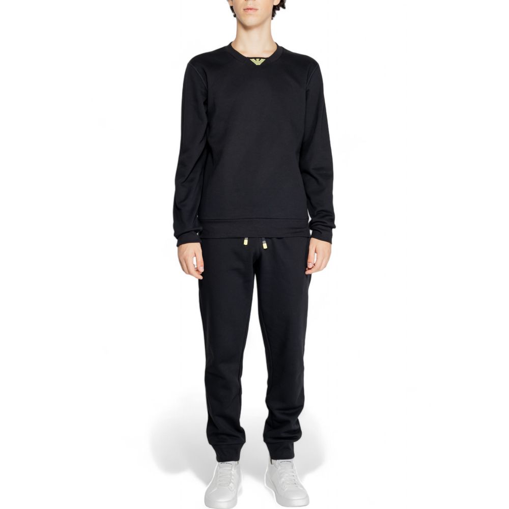 Emporio Armani Underwear Black Cotton Sweatsuit