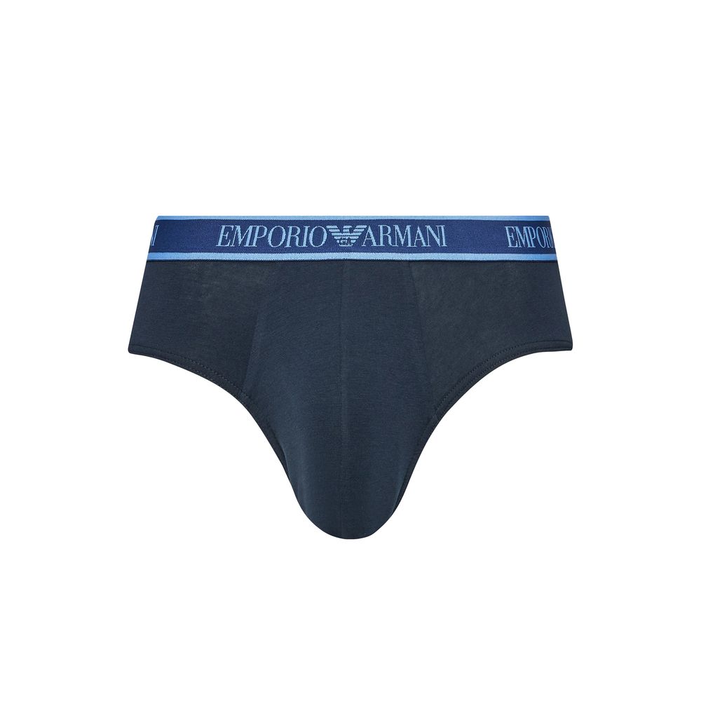 Emporio Armani Underwear Blue Cotton Underwear