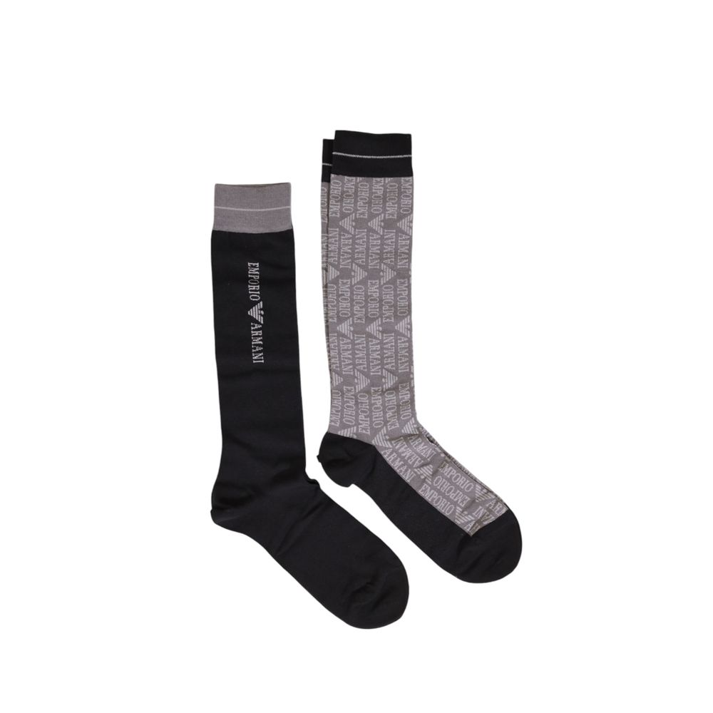 Emporio Armani Underwear Black Cotton Sock