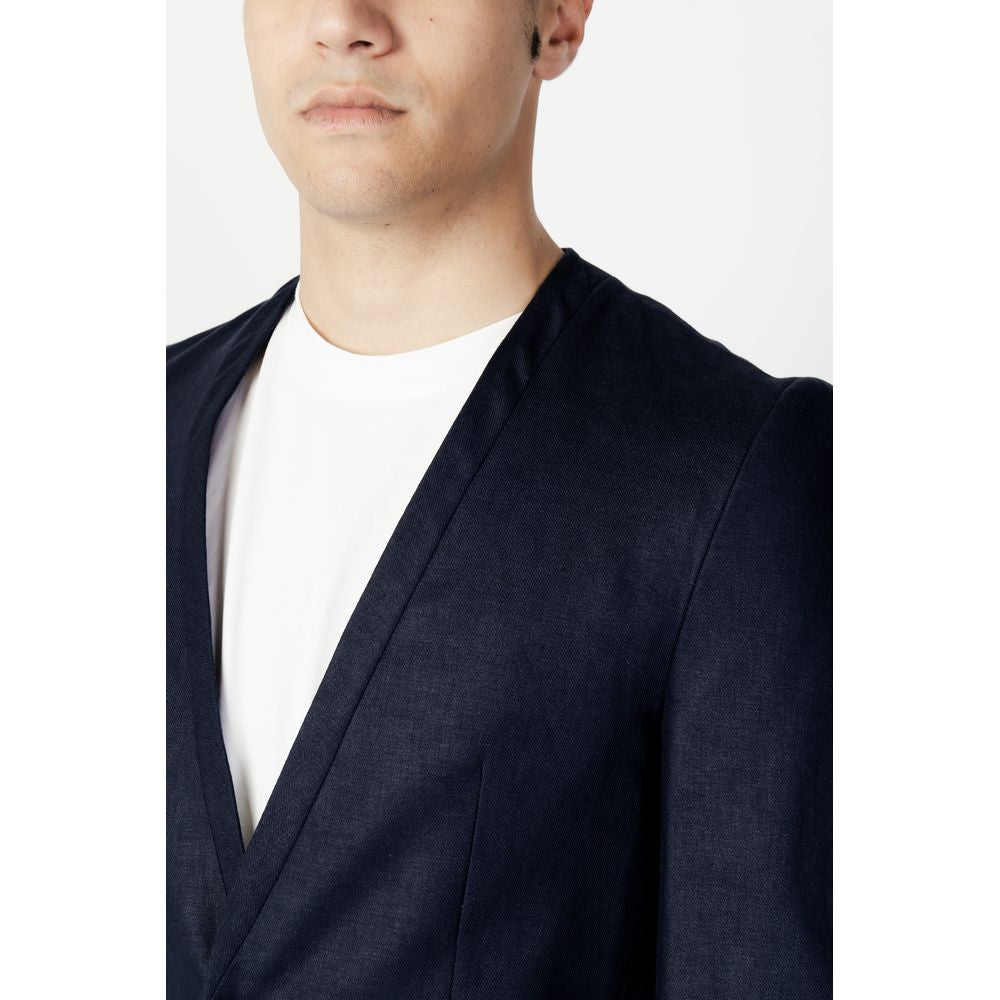 Antony Morato Blue Linen Blazer