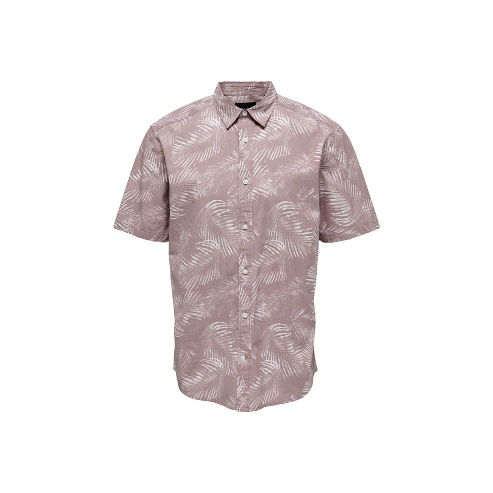 Only &amp; Sons Purple Cotton Shirt