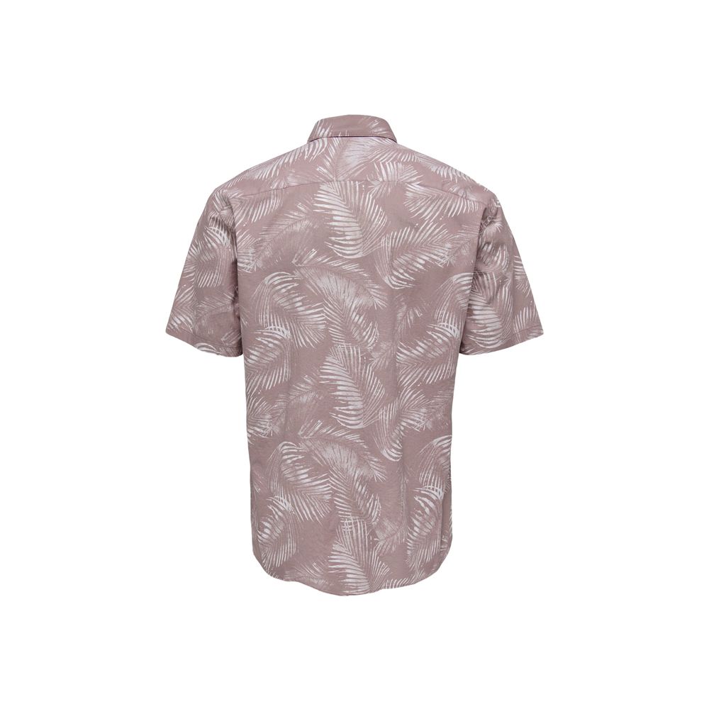 Only &amp; Sons Purple Cotton Shirt