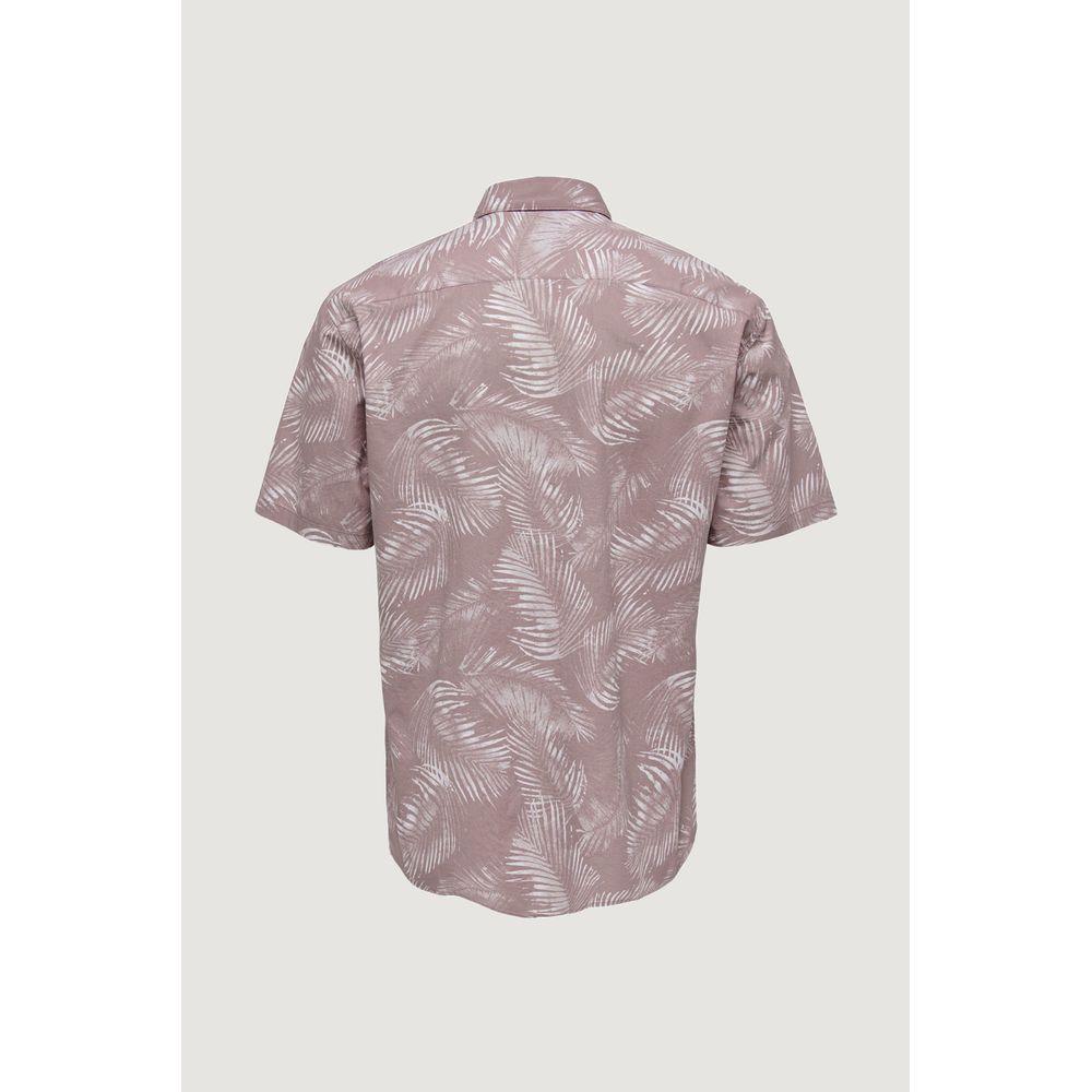 Only &amp; Sons Purple Cotton Shirt