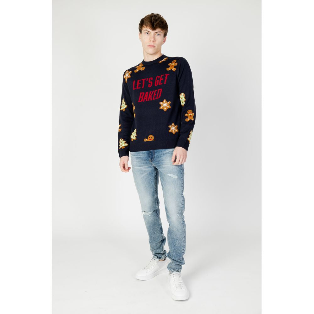 Only &amp; Sons Blue Acrylic Sweater