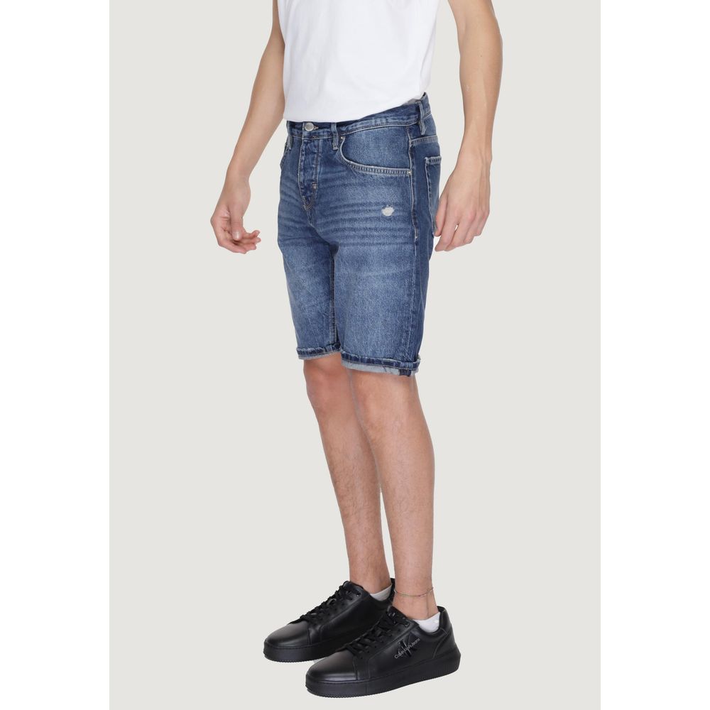 Antony Morato Blue Cotton Short