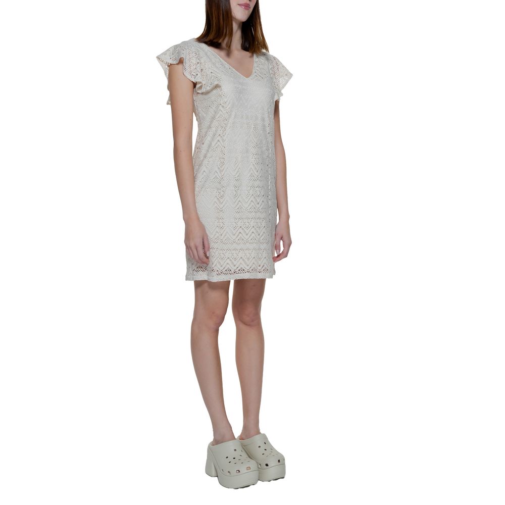 Vero Moda Beige Polyester Dress