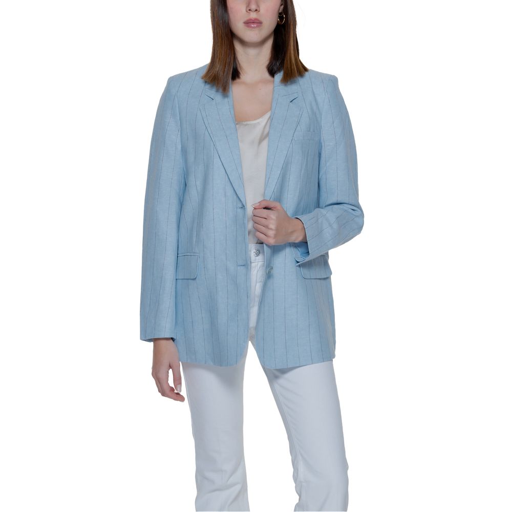 Vero Moda Light Blue Linen Suits & Blazer