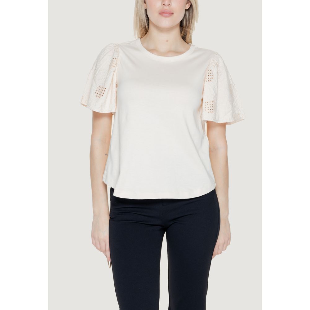 Jacqueline De Yong White Cotton Tops & T-Shirt