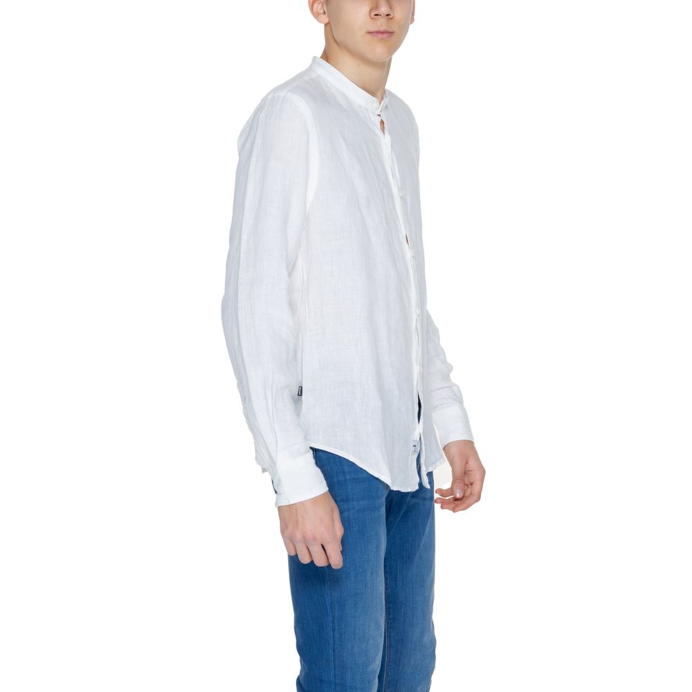 Blauer White Linen Shirt