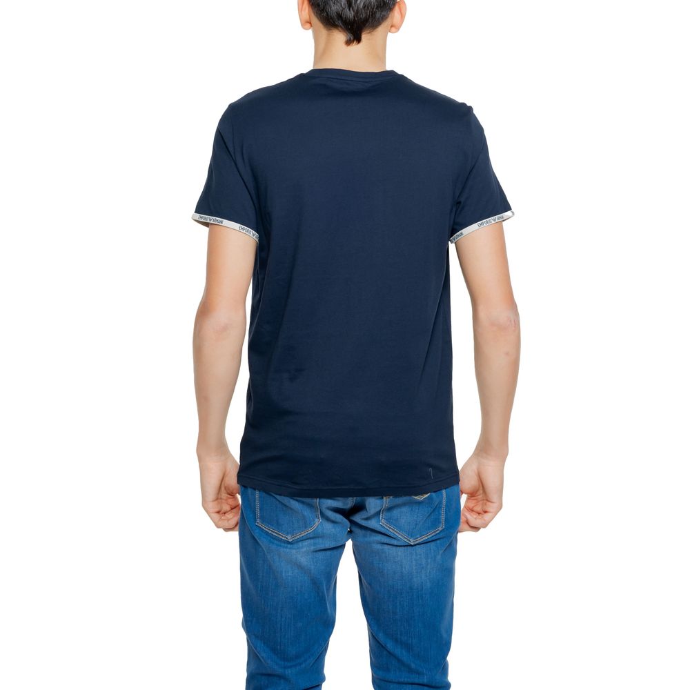 Emporio Armani Underwear Blue Cotton T-Shirt