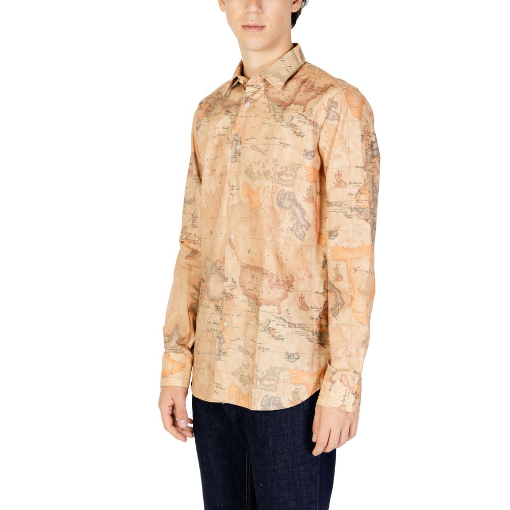 Alviero Martini Prima Classe Beige Polyester Shirt