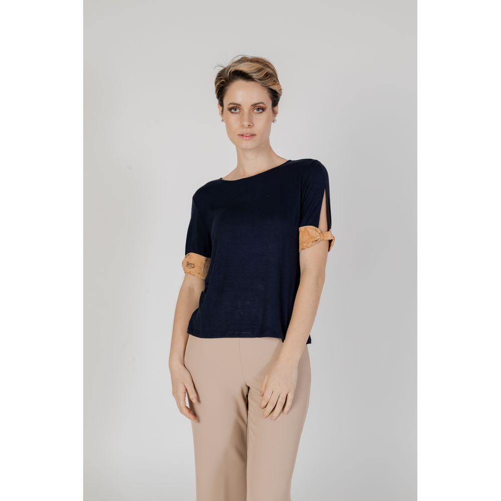 Alviero Martini Prima Classe Blue Viscose Tops & T-Shirt