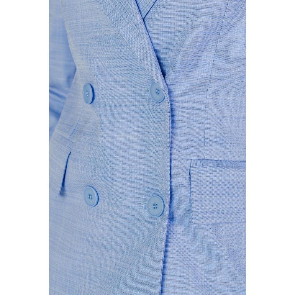 Sandro Ferrone Blue Viscose Suits & Blazer