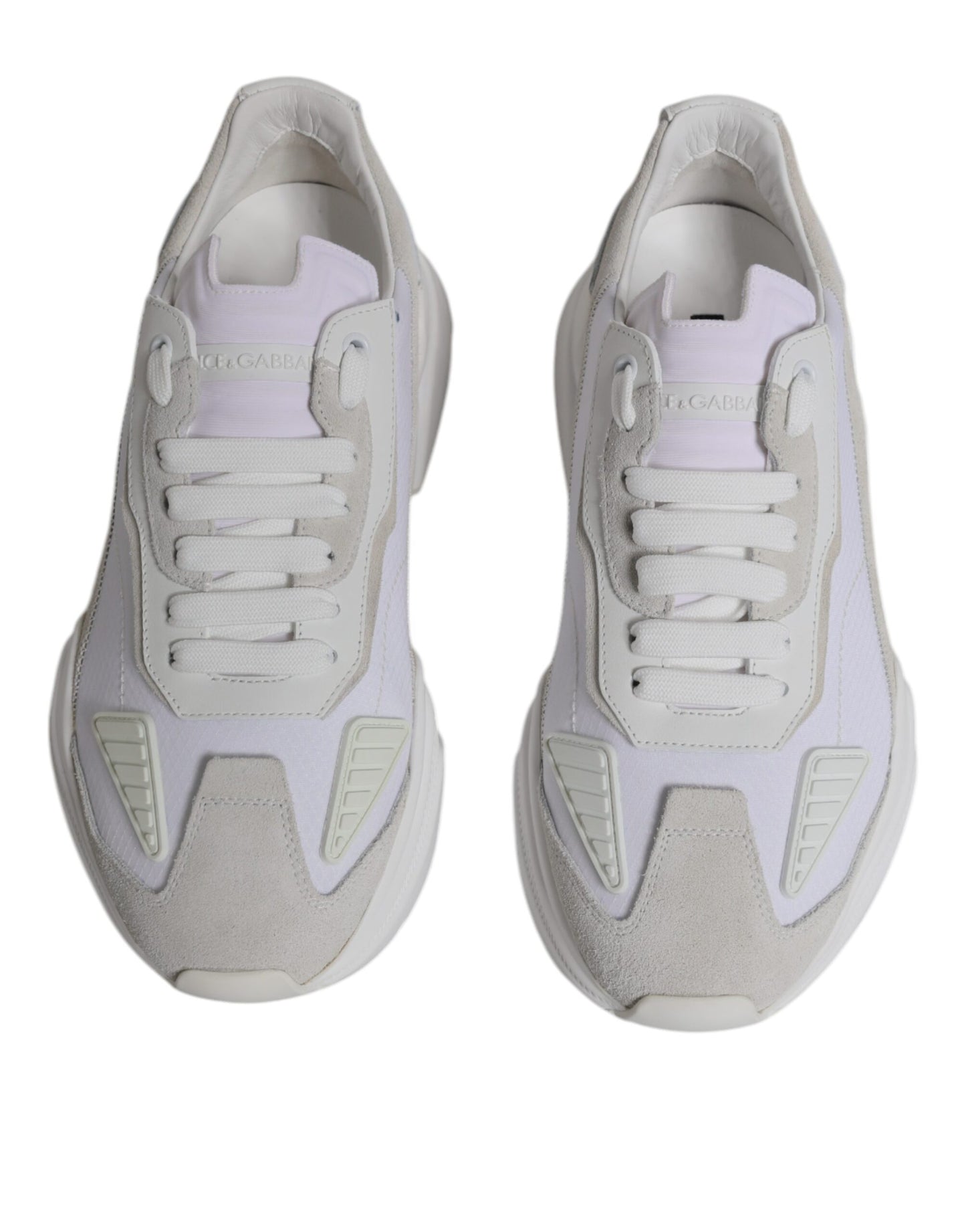 Dolce & Gabbana White Leather Daymaster Low Top Sneakers Shoes