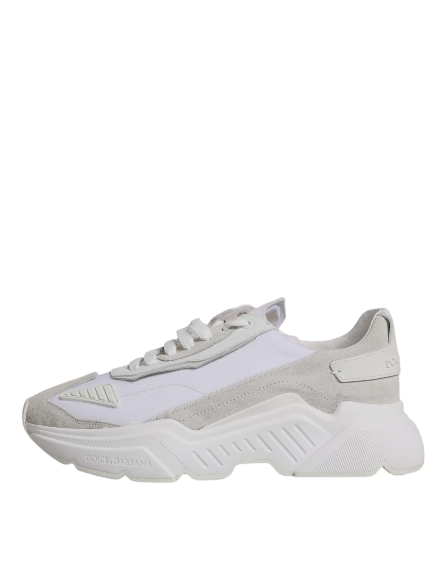 Dolce & Gabbana White Leather Daymaster Low Top Sneaker Shoes