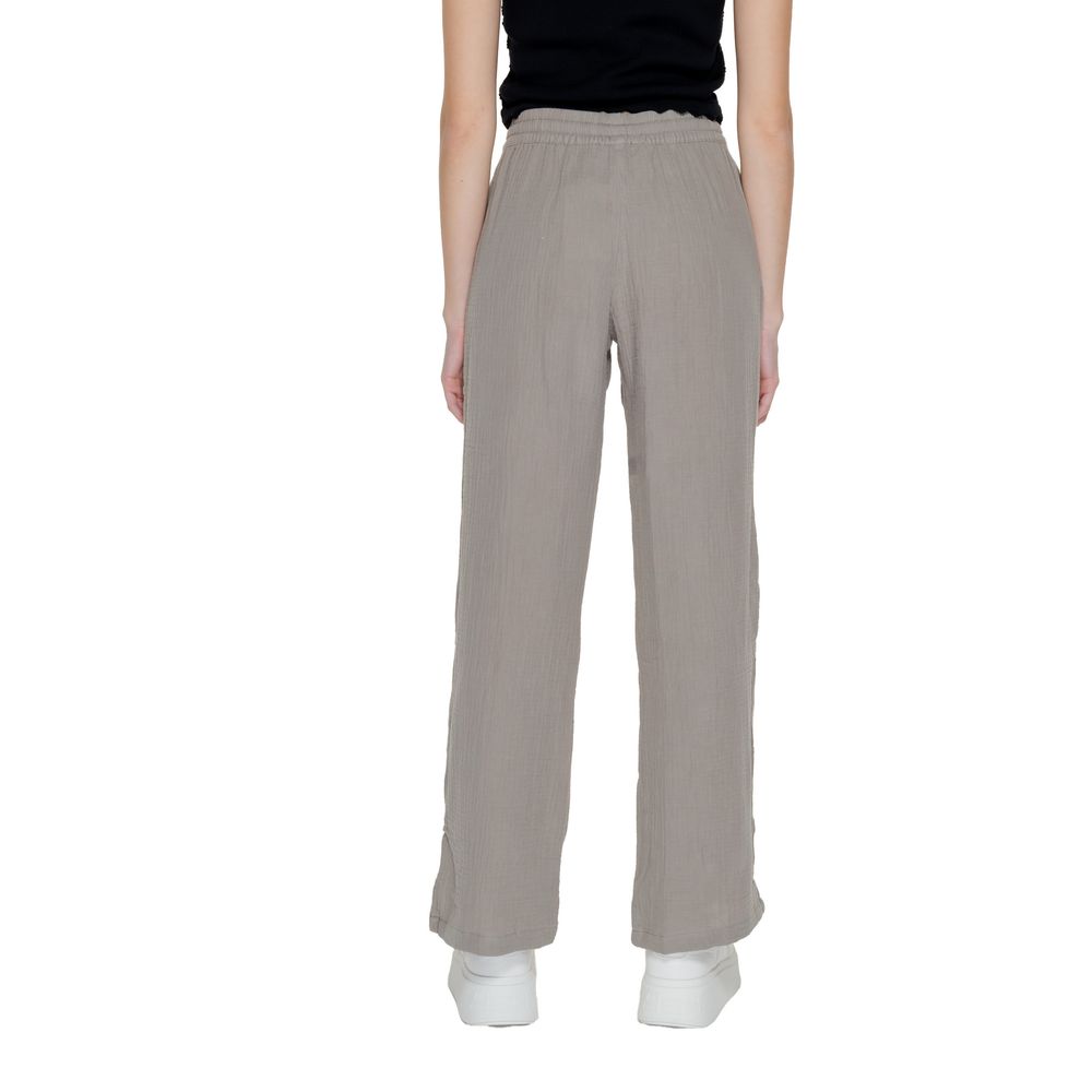 Jacqueline De Yong Beige Cotton Jeans & Pant