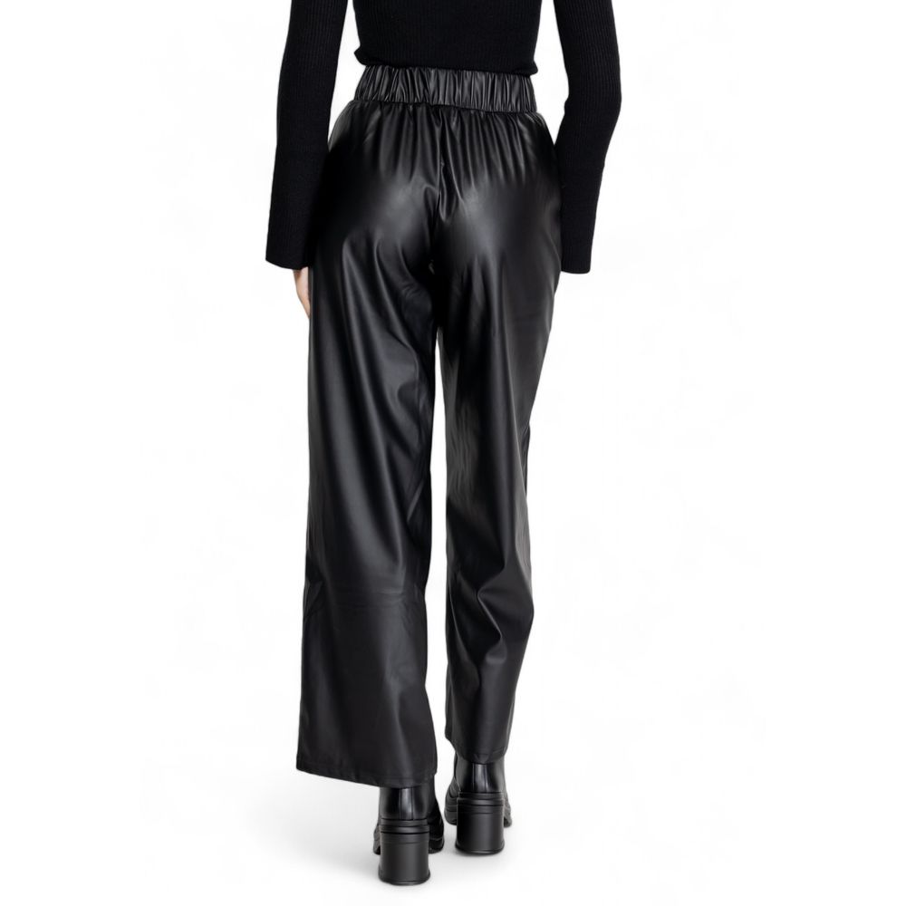 Jacqueline De Yong Black Polyester Jeans & Pant