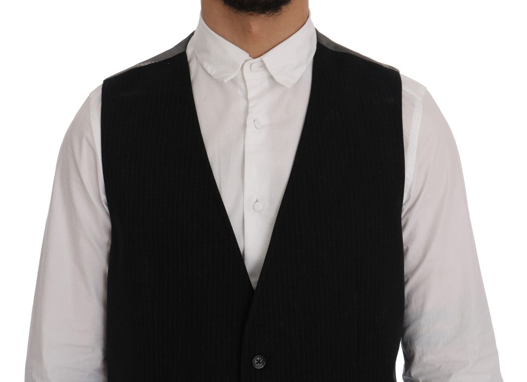 Dolce & Gabbana Elegant Striped Waistcoat Vest