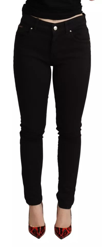 Dolce & Gabbana Black Cotton Stretch Skinny Denim Jeans