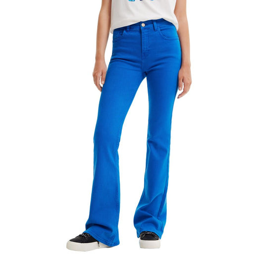 Desigual Blue Cotton Jeans & Pant