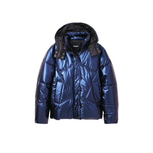 Desigual Blue Polyamide Jackets & Coat