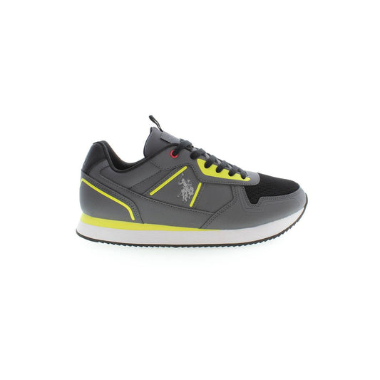 U.S. POLO ASSN. Gray Polyester Men Sneaker