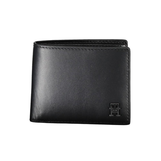 Tommy Hilfiger Black Leather Men Wallet