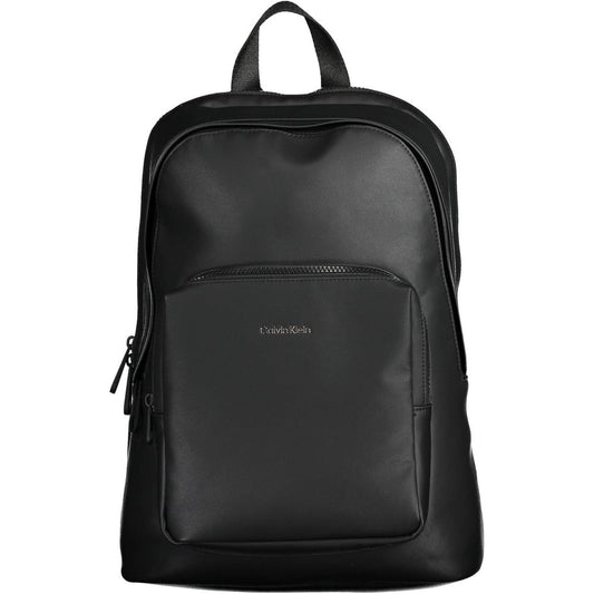 Calvin Klein Black Polyester Men Backpack