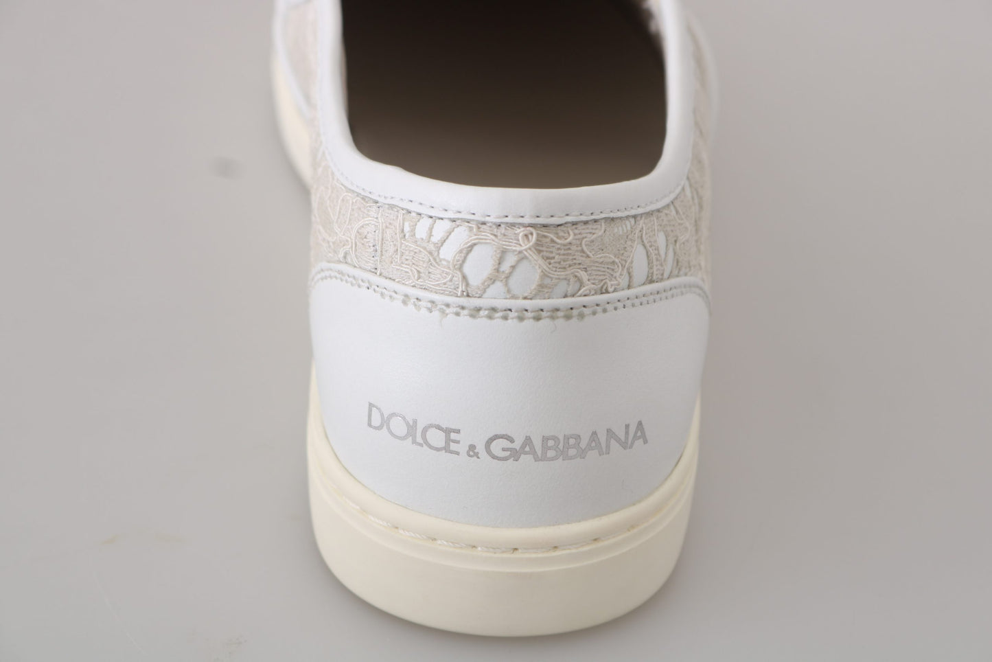 Dolce &amp; Gabbana Elegant Off White Loafers for Ladies