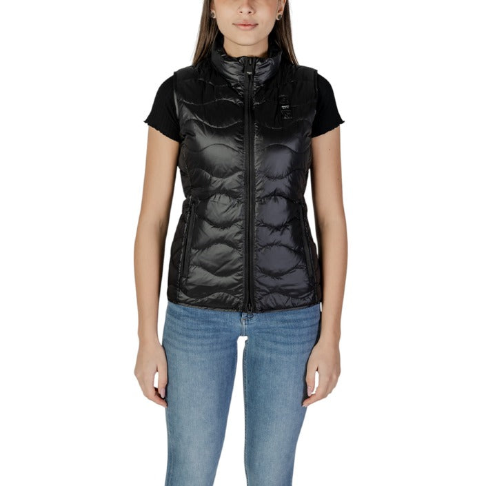 Blue - Blue Gilet Women